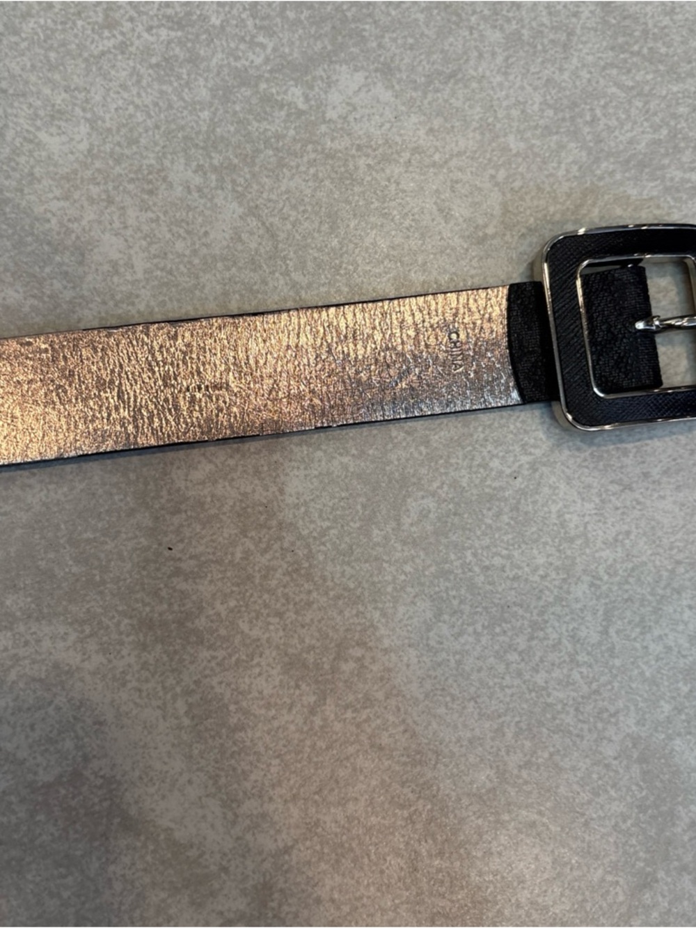 Michael Kors Black Logo-Print Womans Belt with Silver Buckle - Picture 9 of 11